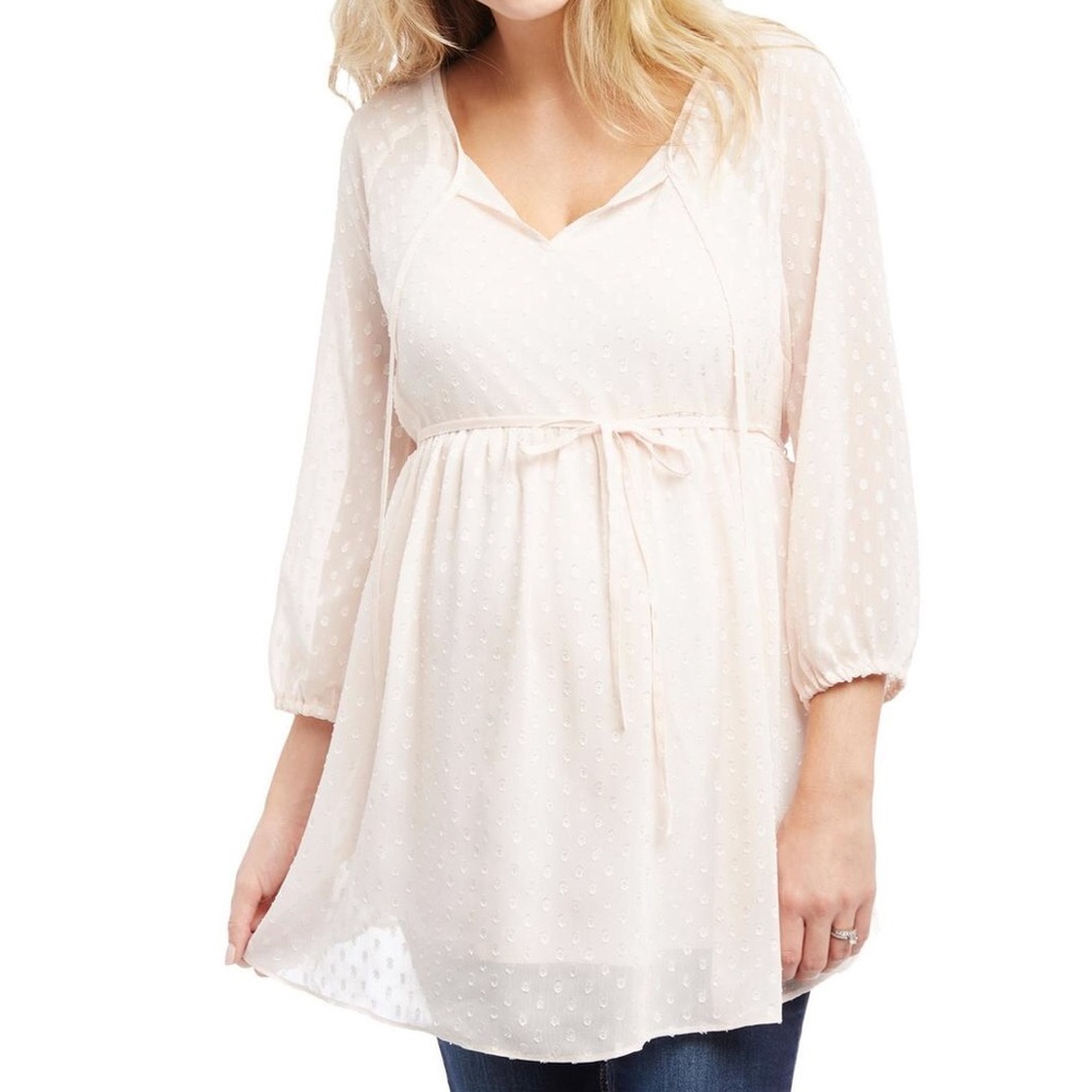NWOT Motherhood Maternity chiffon blouse
